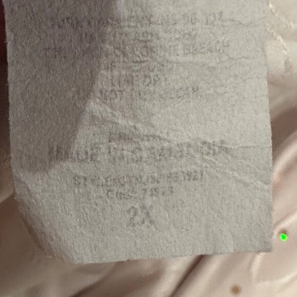 NEW DIRECTIONS WOMENS 2X CREAMY SPARKLY BLOUSE HOLIDAY - Picture 7 of 8